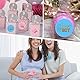 Geschlecht Offenbaren Aufkleber,48 Stücke Gender Reveal Babyaufkleber mit Goldenen Glitzer Buchstaben Babyparty Etiketten für Babyparty Dekorationen