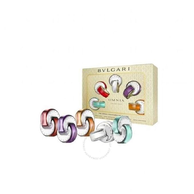 Amazon.com: Bvlgari Omnia miniaturas colección 0.2 x 0.2 fl oz: Omnia  Paraiba, Coral, crystaliine, indio granate, Amethyste : Belleza y Cuidado  Personal