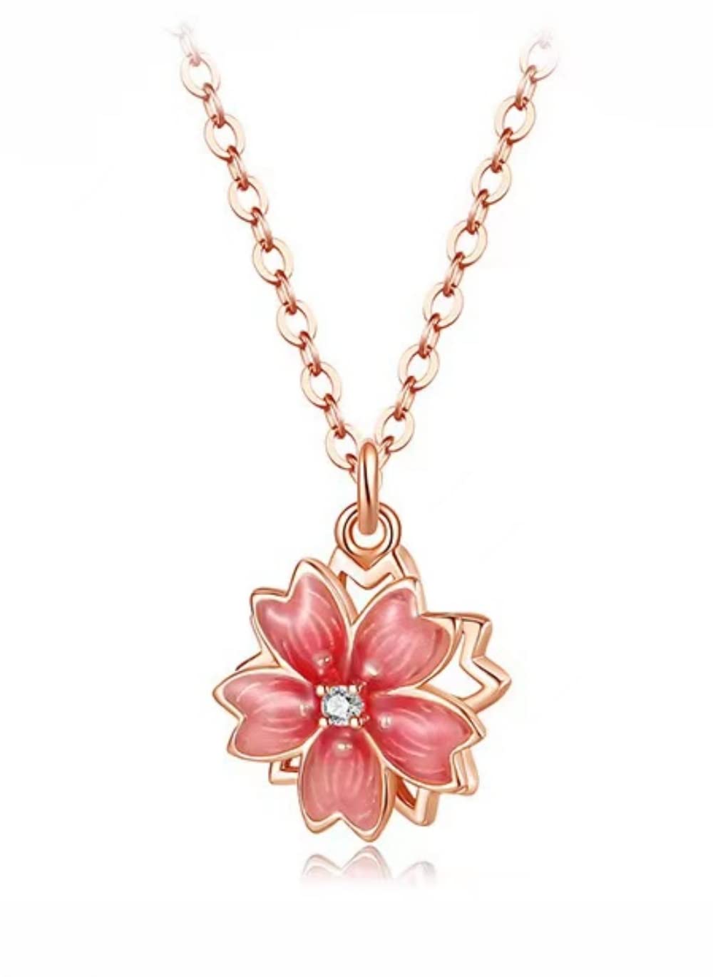 お花をモチーフしたネックレス C0221-3（4週間発送） お花をモチーフしたネックレス C0221-3（4週間発送