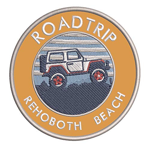 Roadtrip! Rehoboth Beach Delaware Embroidered DIY Iron or Sew-on Decorative