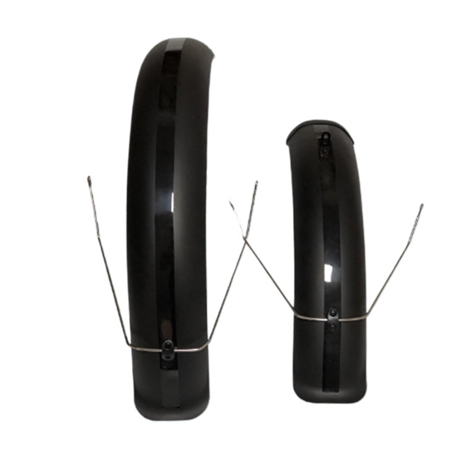 Parafango per Bicicletta Set parafango for Bicicletta 20x4.0 inch Parafanghi Posteriori Anteriori Larghi MTB off-Road Fat Tire Bike Wings Copertura Completa for Bici in plastica (Color : A Pair Black