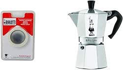 Bialetti 6800 Moka Express 6-Cup Stovetop Espresso Maker w/Replacement Gasket