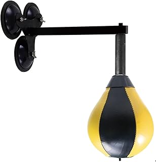 Reflex Trainer - Saco de boxeo para entrenamiento de pared, con ventosas, montaje perforado, para entrenamiento en casa