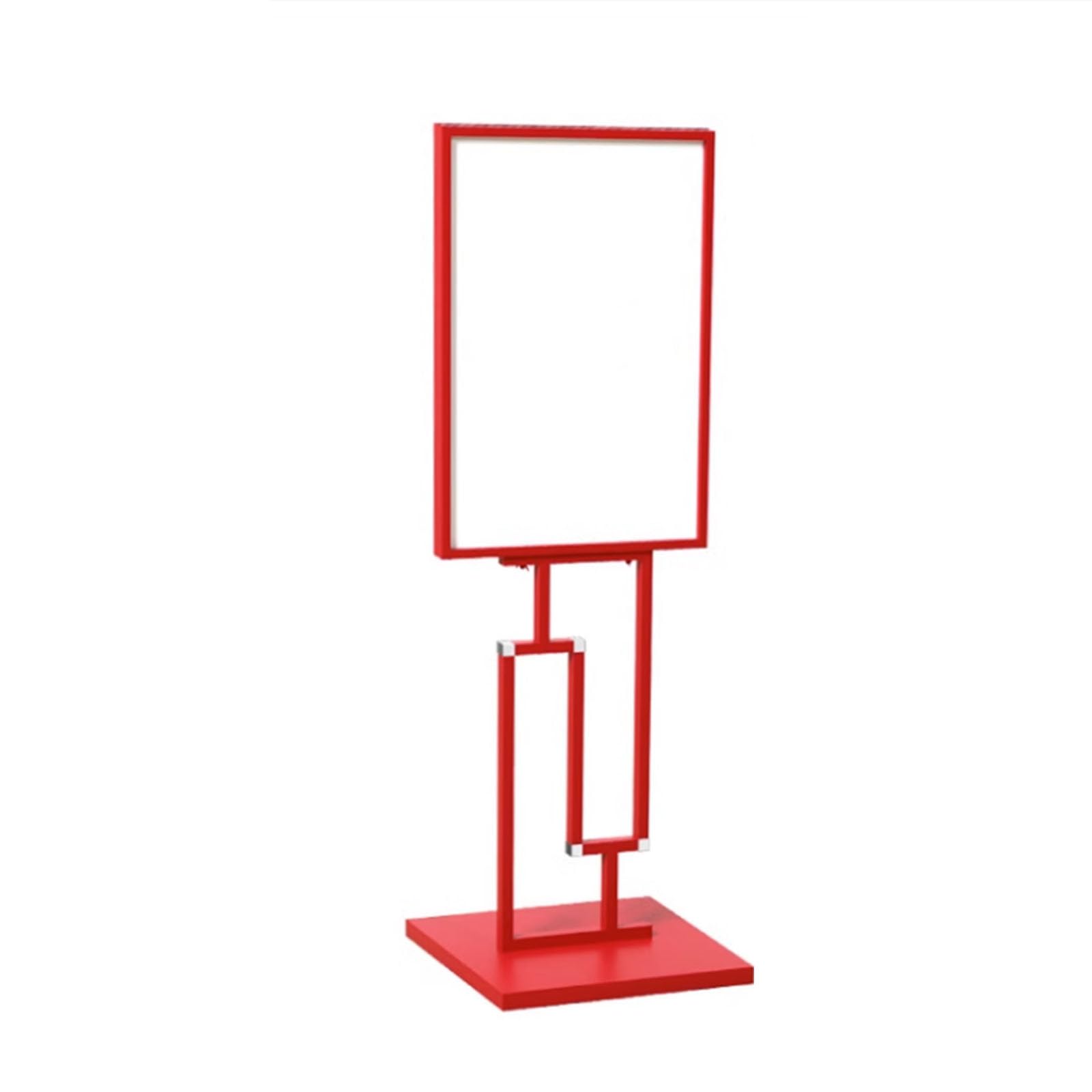 Soporte resistente para carteles de piso, soporte duradero para menú, anuncios, ventas, avisos y exhibición de señalización, apto para uso en interiores y exteriores