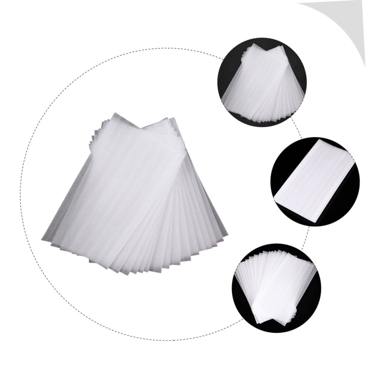 Healeved 50 Sheets Professional Hair Coloring Kit Balayage Sheets Hair Wrap Strips for Salon Home Use