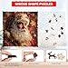 MEATRN Santa Claus Christmas Wooden Puzzles for Adults - 228 Pcs Unique Shaped Holiday Wood Jigsaw Puzzle with Storage Box, Festive Family Game for Parents & Kids 11.2x11.2 Inch