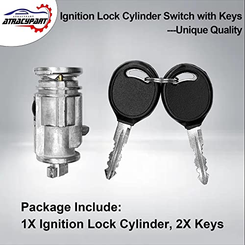 Atracypart AP-DHS17 Ignition Lock Cylinder Switch With Keys | Replacement thumb #3