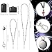 libfrnt Y2K Lanyards for ID Badges and Keys Black ID Badge Holder with Lanyard Key Cute Accessories for Women