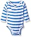 aden + anais Baby Long Sleeve Kimono Body Suit, Ultramarine Blazer Stripe, 6-9 Months