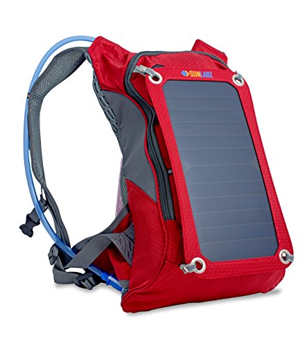 SunLabz Solar Charger Backpack (7w) Premium Bag with Solar Panel and 1.8L Hydration Pack