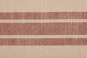 Piper Classics Market Place Red Grain Sack Stripe Table Runner, 13