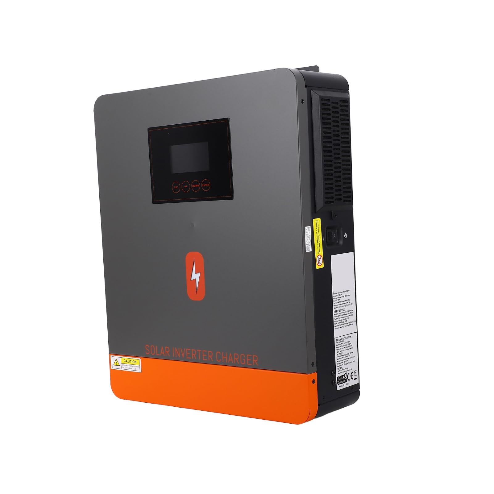 Caricatore Inverter Solare Controller MPPT a Onda Sinusoidale Pura da 6200 W Ad Alta Efficienza per Sistemi Off-grid e Uso Domestico Acciaio Laminato a Freddo