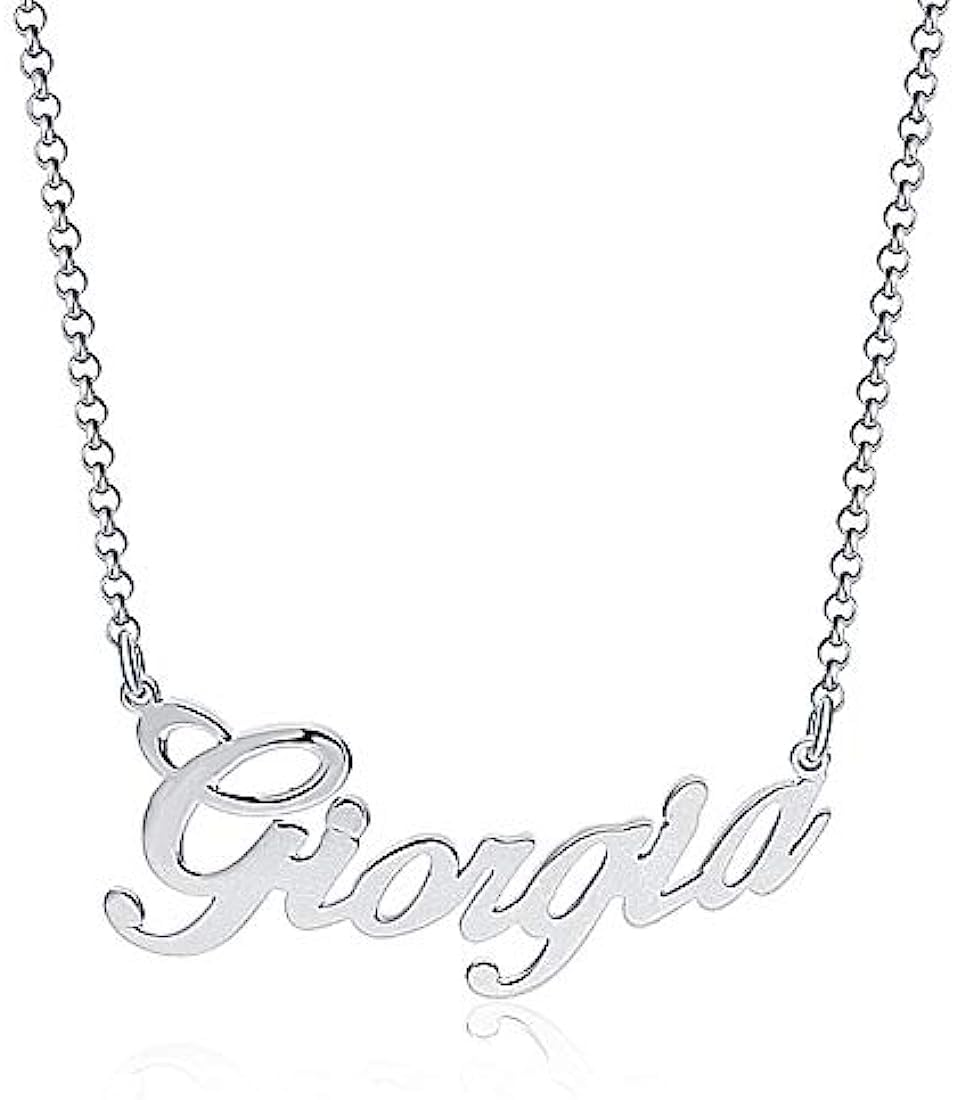 Collana Unisex Nome in Argento 925% Anallergico Made in Italy