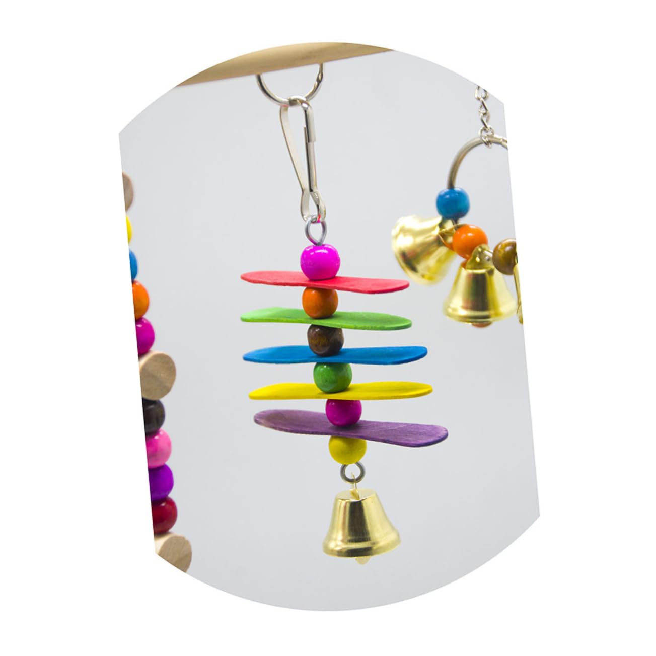 VANZACK 2stücke Pet Bird Ladder Spielzeugset Hängende Kletterleiter Schaukel Für Papageien Und Wellensittiche Sicheres Spielzeug Für Vogelkäfige Teiliges Set Für Stundenlangen