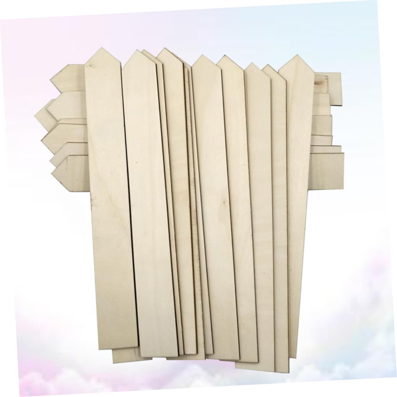 BESPORTBLE 100 Pièces Étiquettes Bois Pour Jardin Longues Étiquettes Rustiques Pour Plantes Piquets Durables Pour Semis Et Jardinières Naturelles Et Pratiques Pour Potagers Et Contenants
