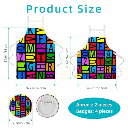 Tablier de serveuse multicolore pour restaurant et bistrot - 2