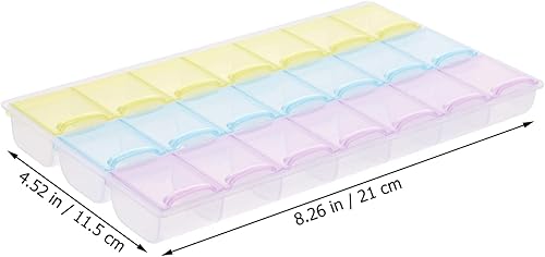 Miniatura 2 de VILLCASE 1 Unidades Caja de Almacenamiento Taladro Pintura Contenedor de Plástico Caja de Almacenamiento Plástico para ir Contenedores de Cuentas