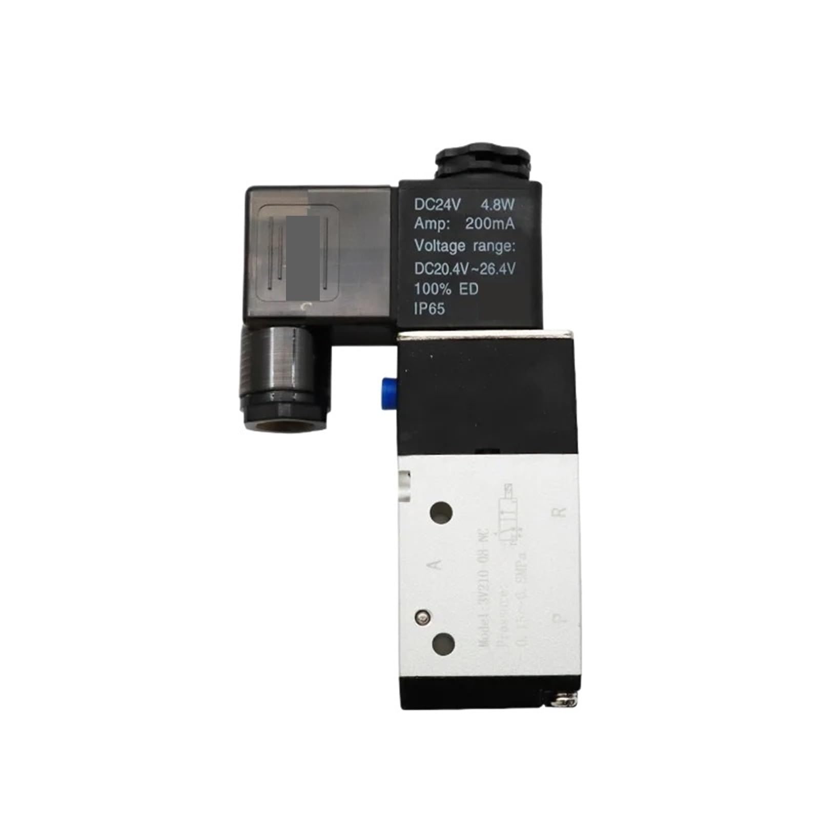 1 szt. 3V210-08 pneumatyczny zawór elektromagnetyczny 3-drożny 2-pozycyjny sterowanie kierunkowe powietrza DC12V DC24V AC110V AC220V (PC 8mm armatura, AC110)