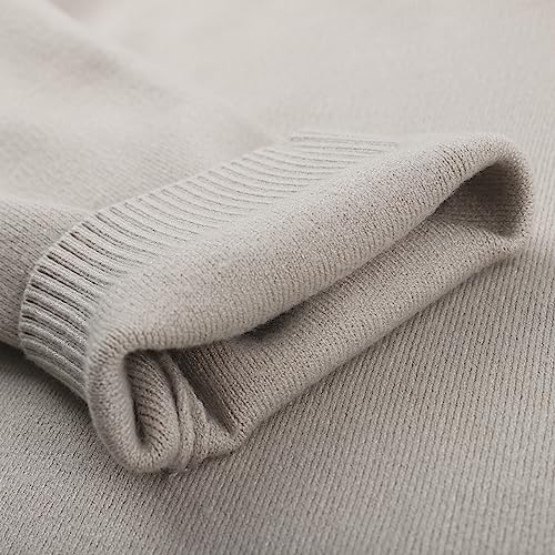 Image of Women's Tight Cuff Long Sleeve Crew Neck Solid Button Down Cable Ribbed Knit Classic Cardigan Sweater