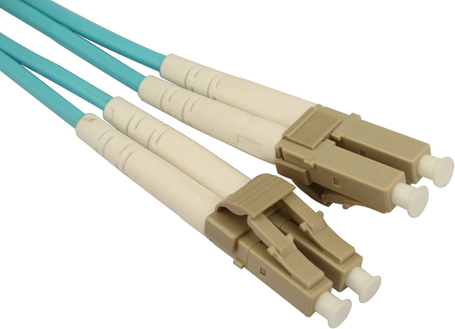 Cavo Fibra Ottica LC/UPC per LC/UPC OM3 Multimodale Duplex 50/125um Cavo Patch Fibra LSZH per 10Gb SFP+/SFP Transceiver, Media Converter (1M)