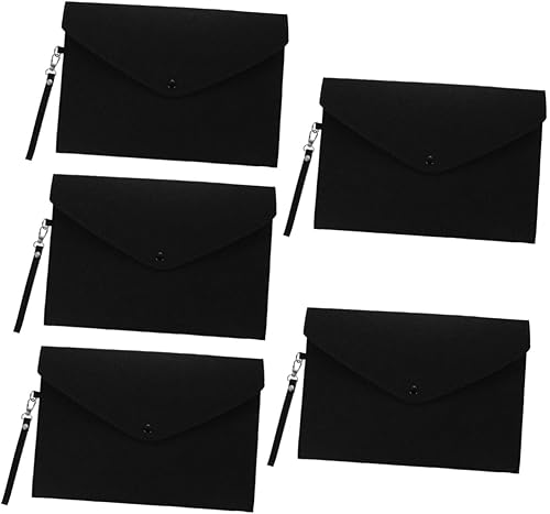 Miniatura 1 de Ciieeo Bolsas de papel de fieltro, bolsas de almacenamiento de lápices, carpetas de fieltro con cremallera, bolsas de archivo de documentos, soporte