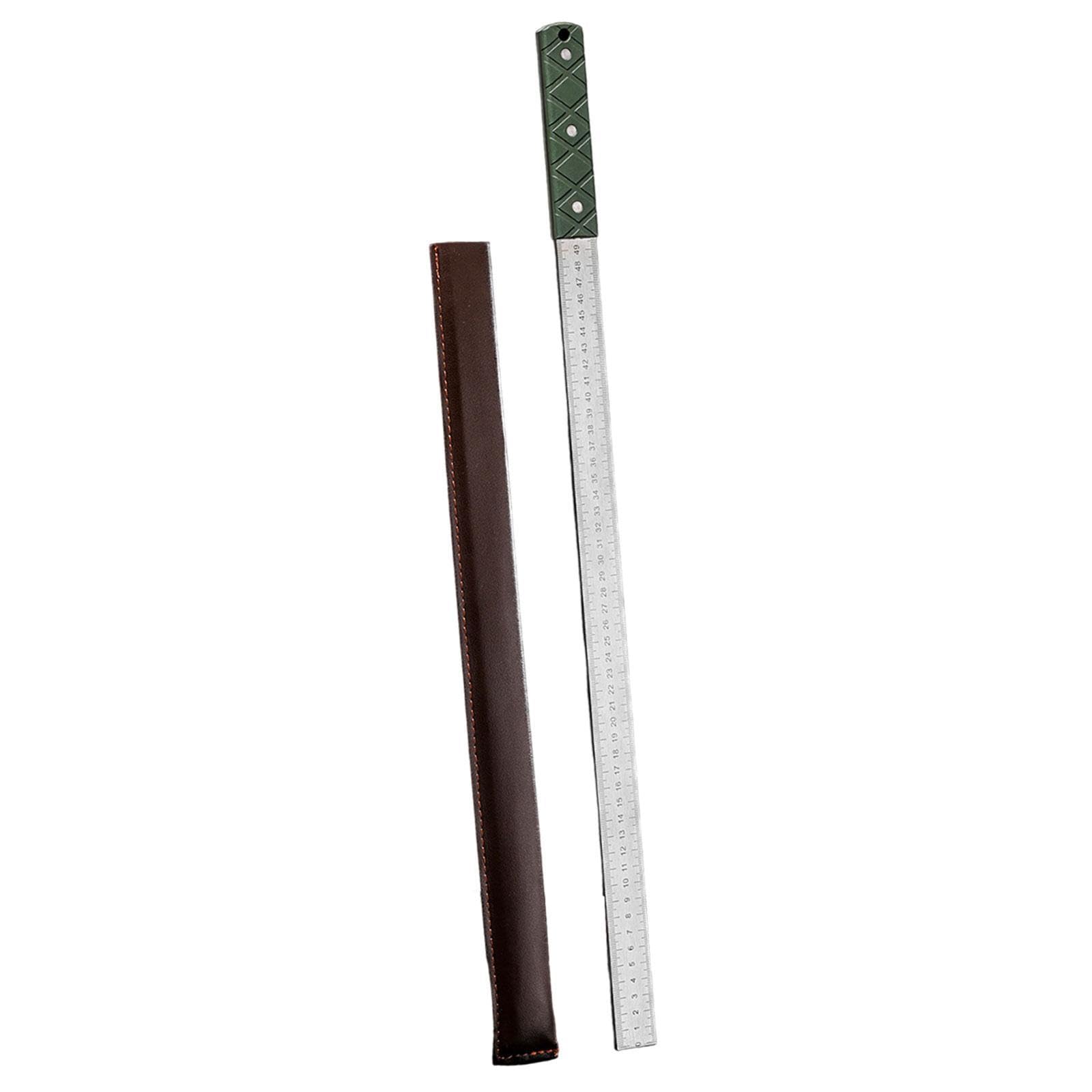Regla de Metal de Acero Inoxidable, Herramienta de Medición Multifunción de 63 Cm de Longitud, Regla de Medición para Carpintería Y Herramientas