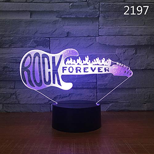 Preisvergleich Produktbild Musikgitarren-Trommel stellte Saxophonanmerkungsformnachtlichtfarbf... und Weiseverzierung EIN