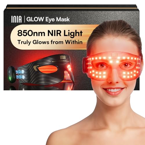 INIA Red Light Therapy Eye Mask for Under Eye Treatment & Rejuven...