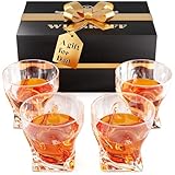 Verre à whisky à l'ancienne : tous les verres de bar sont soigneusement emballés dans une élégante boîte cadeau unique. Un rapport qualité/prix exceptionnel et un excellent cadeau pour toutes les occasions, ces verres à cocktail sont parfaits pour Noël, la fête des pères, un anniversaire ou un cadeau de mariage. Ou offrez-vous un ensemble de verres de luxe de haute qualité à la maison.
