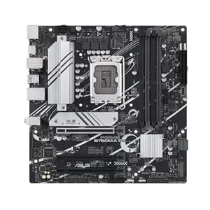 ASUS Prime B660M-A D4-CSM Business Mainboard Sockel Intel LGA 1700 (Intel B660, mATX, DDR4 Speicher, PCIe 4.0, 2X M.2, Aura Sync)