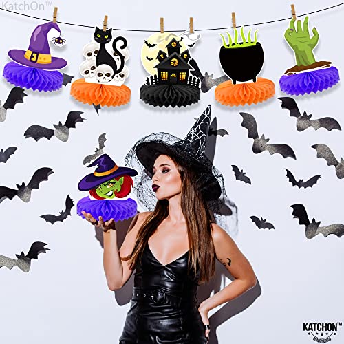 Image of KatchOn, Halloween Centerpieces for Tables - Pack of 8 | Pumpkin Summerween Centerpiece for Halloween Table Decorations | Witch Table Decor | Pumpkin Table Decor | Summerween Party Decorations