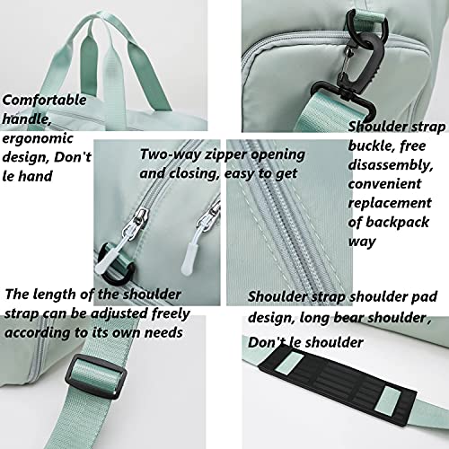Bonven Gym Bag Sports Duffel Bag Women Dry Wet Separated With Shoes Compartment Waterproof Large Holdall Swimming Handbag Shoulder Strap For Gym,Yoga,Swimming,Travel #TOP5
