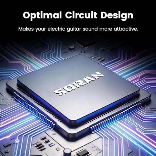 Image of SORAN JRV-01 Revscape Mini Digital Reverb Pedal for Electric Guitar, 3-in-1 Digital Reverb Effects (Room /Hall /Plate) with Freeze Function, Buffer Bypass, DC 9V,Compact Size for Electric Guitar