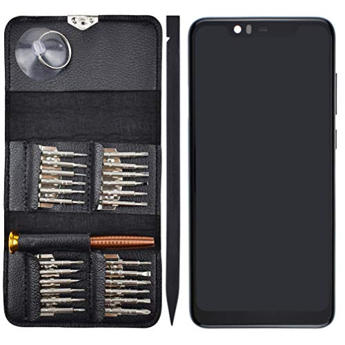 Image of TA-1120 LCD Screen Touch Digitizer Glass with Screen Frame Replacement for Nokia 5.1 Plus TA-1105 TA-1102 Night Black