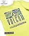 Volcom Baby Boys Swim Set - 2 Piece Short Sleeve Swim Shirt Graphic Tees & Board Shorts - Infant Toddler Little Boys Swimsuit, Size 4T, Lemon