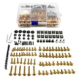 Aluminum Motorbike Fairing Bolt Kits for VFR 750 VFR750 1991-1997 1996 1995 1994 1993 1992 195 Pcs Fasteners Nuts Screws Clips Assortment Tool Set Accessories