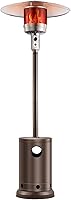 VEVOR 50,000 BTU Propane Patio Heater Bronze, Wheeled Outdoor Fixed Flame Heater for Backyard, Garden, Patio Parties - 18ft Heat Radius