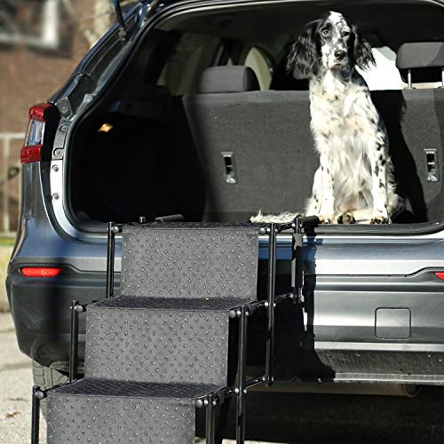 Hundetreppe Bella & Balu – Faltbare 4 Stufen Einstiegshilfe für Hunde