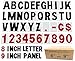 8" on 9 inch Outdoor Rigid Marquee Sign Letters - 300 Count