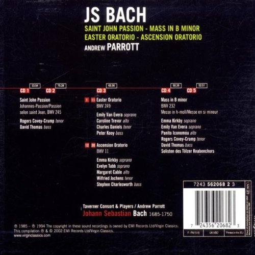 Bach - Passion selon St Jean / Oratorio de Pâques / Messe en si mineur (Coffret