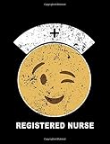  Registered Nurse: Nurse emoji, Nurse Journal, Nurse Practitioner Journal, Nursing Notebook, 200 pg lined paper, 8.5 x 11.