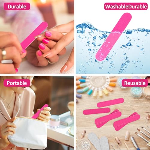 400 limas de uñas profesionales de grano 150 para herramientas de uñas 6