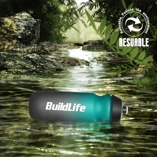 BuildLife Sport Water Bottle 2 Pack, 750ml Squeeze Bottle, BPA Free & Leak Proof Dishwasher Safe Cycling Bottles for Working Out, Fitness, Hiking, Outdoor Sports - Image 7