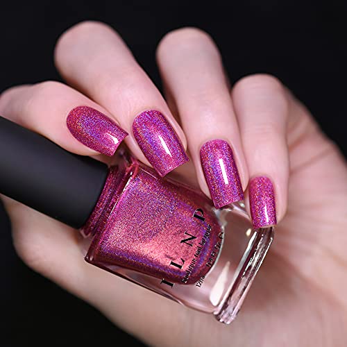 Image of ILNP Bouquet Toss - Vivid Fuchsia Pink Ultra Holo Nail Polish