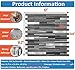 DICOFUN 20-Sheet Peel and Stick Backsplash Tile, Black & Grey Wood Look PVC Mixed Metal Stick on Backsplash Tiles for Kitchen, 9.4 sq.ft