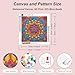 Domnpes Mandala Diamond Art Kits for Adults, 5D Diamond Painting Kits for Beginners, DIY Round Full Drill Bead Craft for Home Wall Decor Gift 11.8x11.8 inch