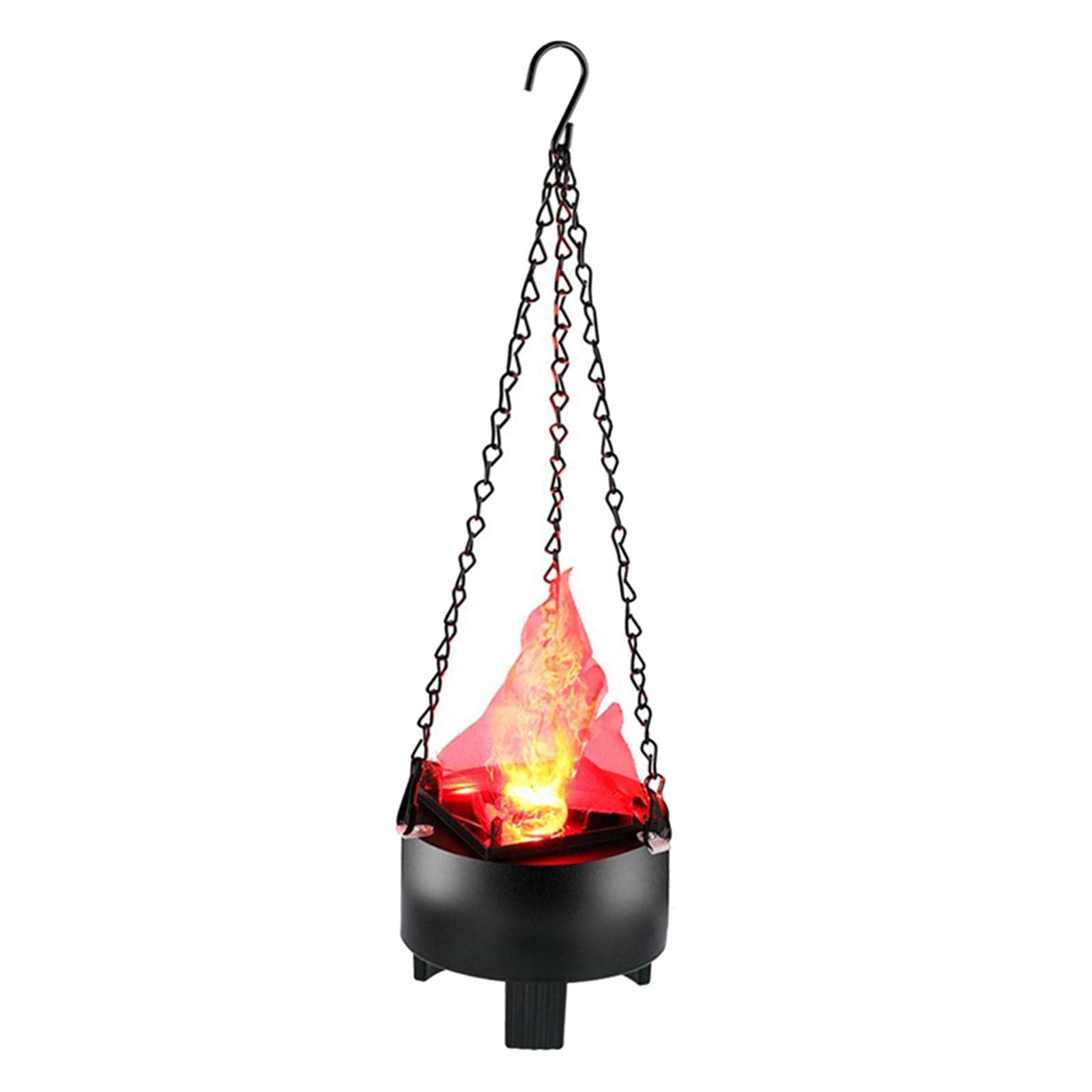 ZOOMELLA 3D Artificial Fire Flames Table Lamp Night Light for