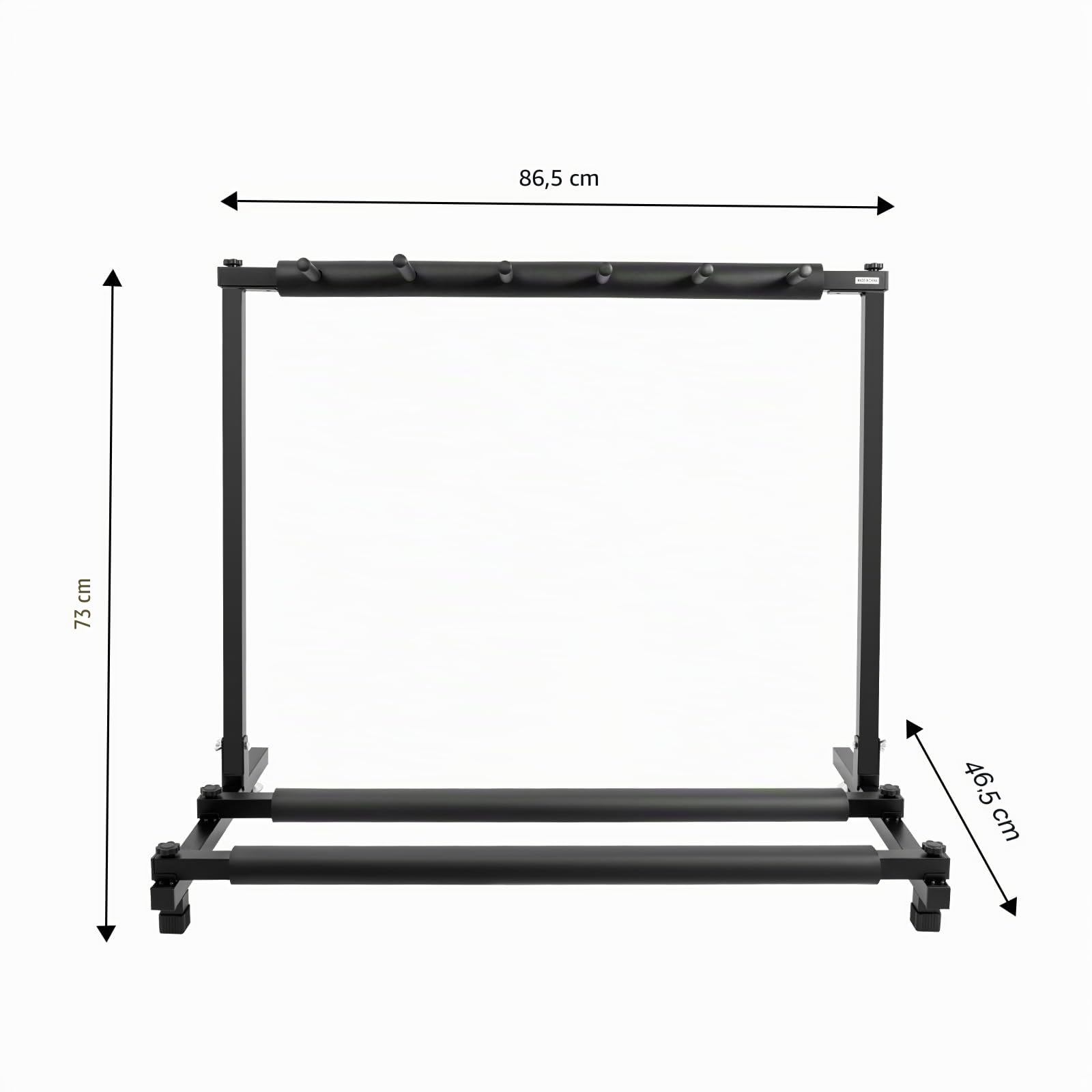 Support de guitare multiple - Organiseur - Structure en fer et caoutchouc rembourré - Pour guitare acoustique, électrique ou basse - 5 pièces