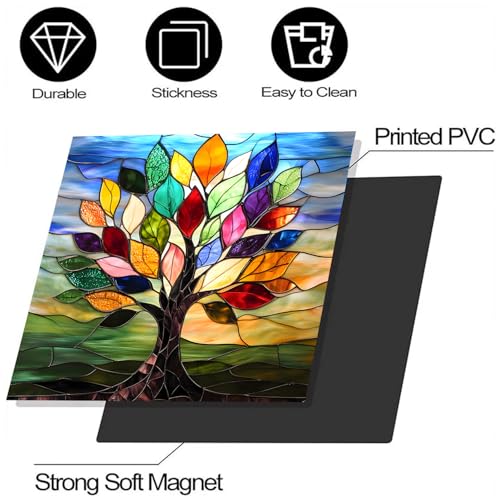 Image of BVBOX Dishwasher Magnet Cover 23 inchx26 inch, Reusable Magnetic Refrigerator Covers, Decorative Magnets Cover Fridge Door Skin Panel Stickers for Home Kitchen Appliance