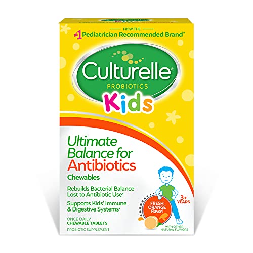 Culturelle Probiotics Ultimate Balance Probiotic for Antibiotics Ages 3+,20 Count,Orange,Probiotic...